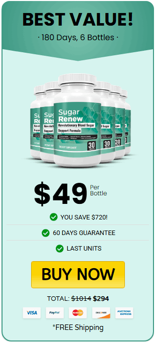 Buy Sugar Renew 6 Bottle